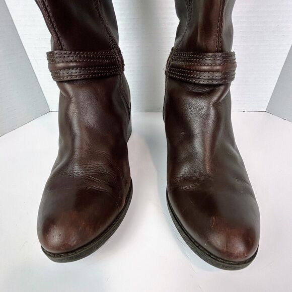 Bandolino B Dulla Riding Boots Leather Knee High Horsebit Brown Equestrian 10 - Picture 6 of 16